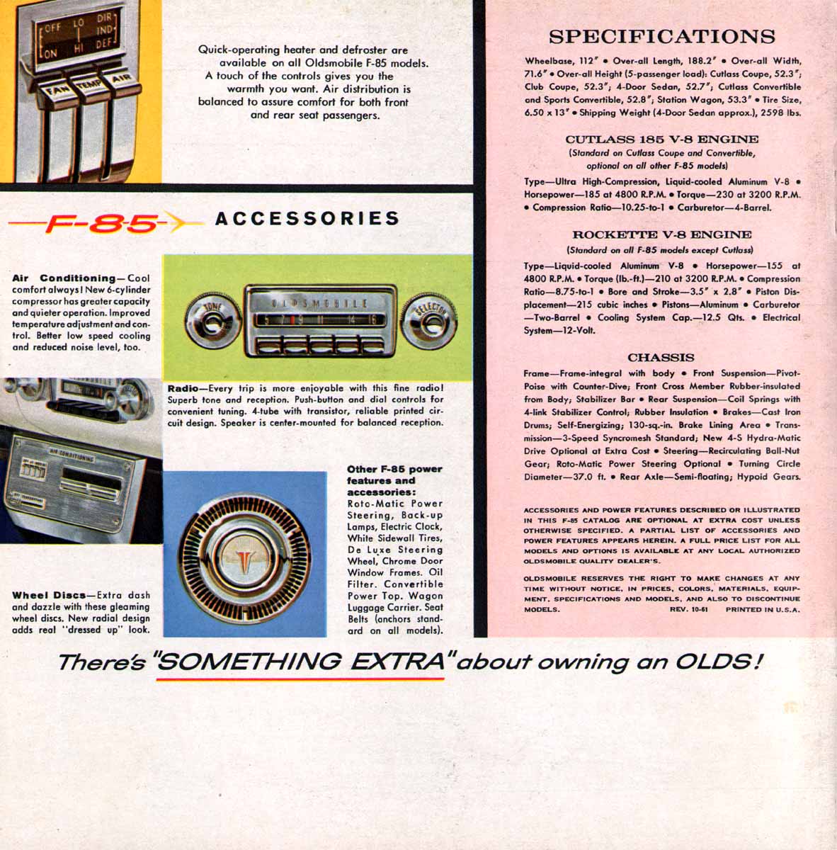 1962 Oldsmobile F-85 Brochure Page 6